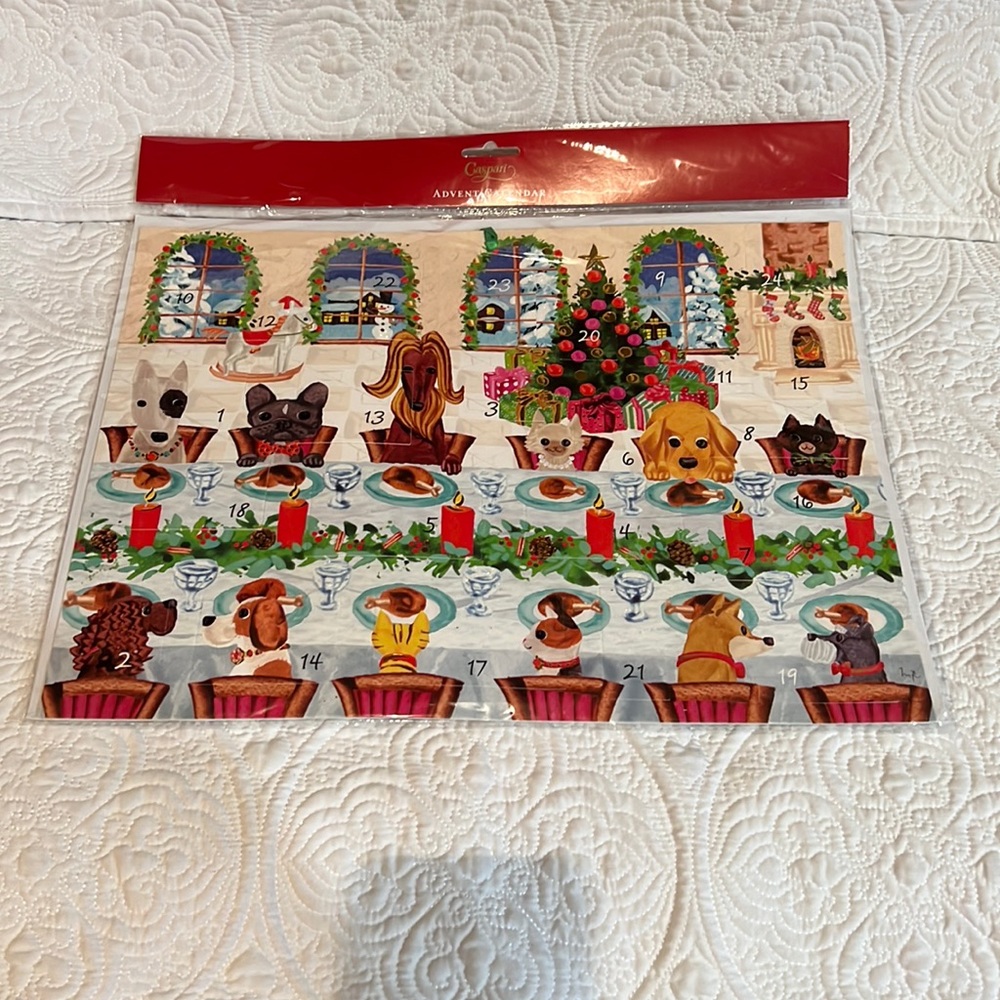 Caspari The Pet Table Advent Calendar, new